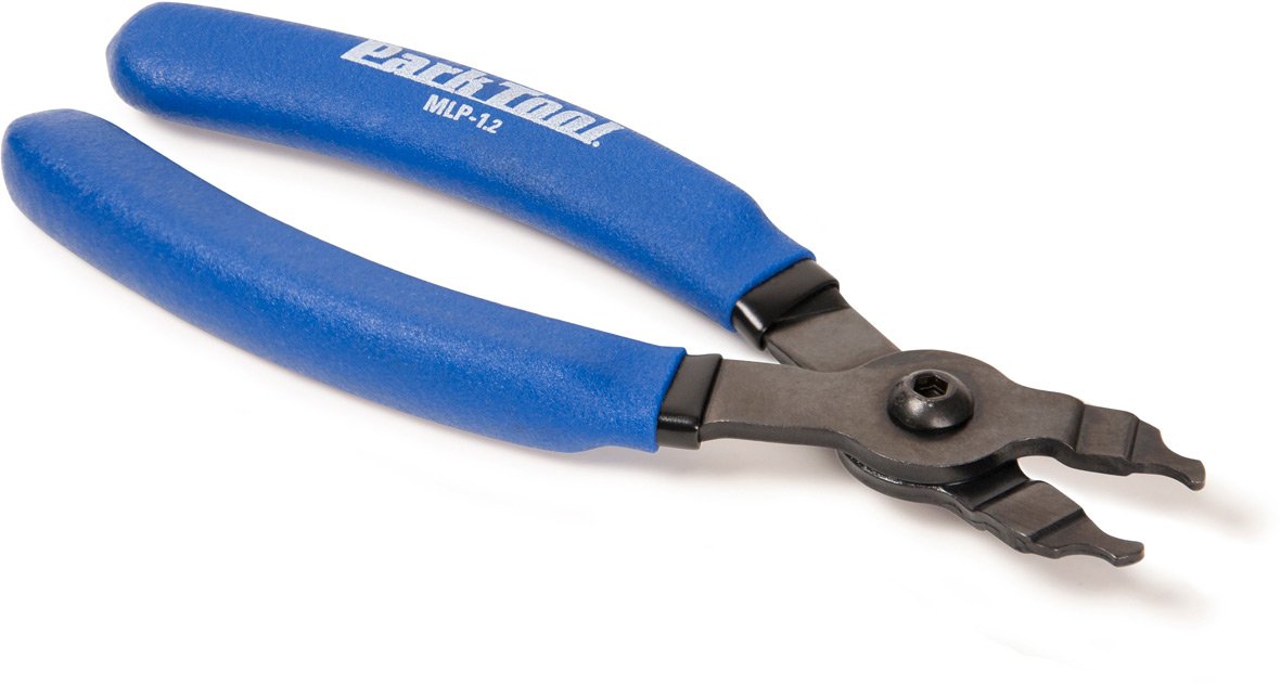 Park Tool MLP-1.2 removing a master link on a bike chain for fast service