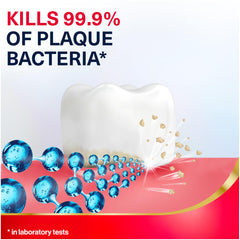 Parodontax mint-colored liquid texture suggesting fresh breath