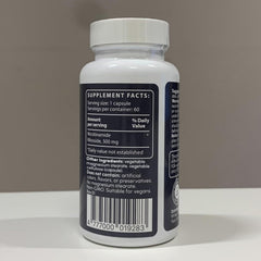 person taking partiQlar capsule with water, illustrating daily convenience