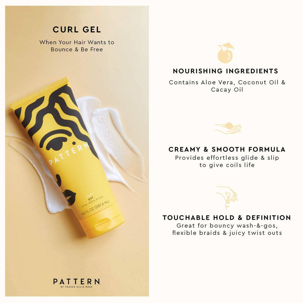 PATTERN curl gel creamy texture close-up highlighting smooth slip for easier styling