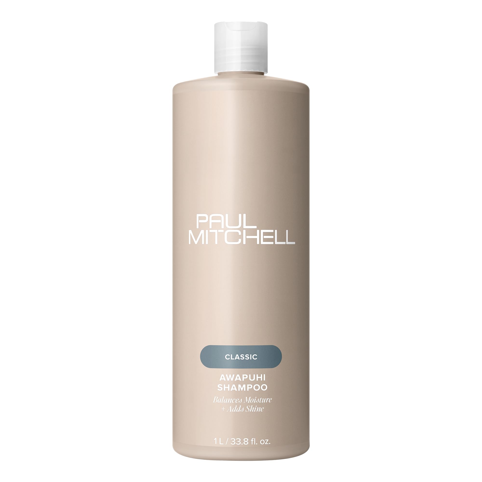Paul Mitchell Awapuhi front bottle showing size and brand benefit of long-lasting cleansing