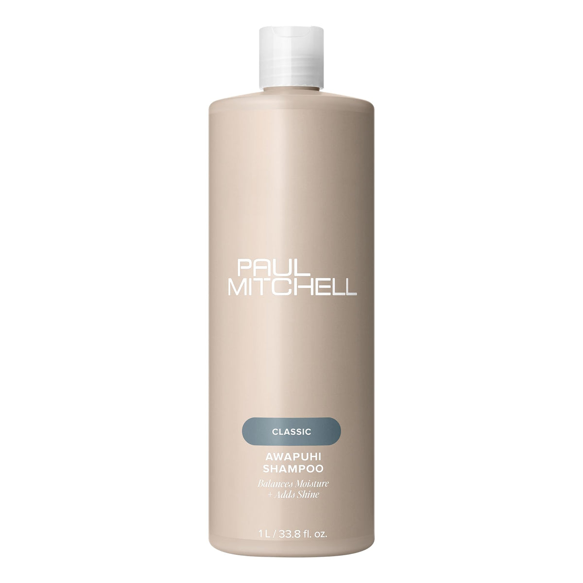 Paul Mitchell Awapuhi front bottle showing size and brand benefit of long-lasting cleansing