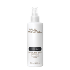 Paul Mitchell front bottle showing product name and glossy finish benefit
