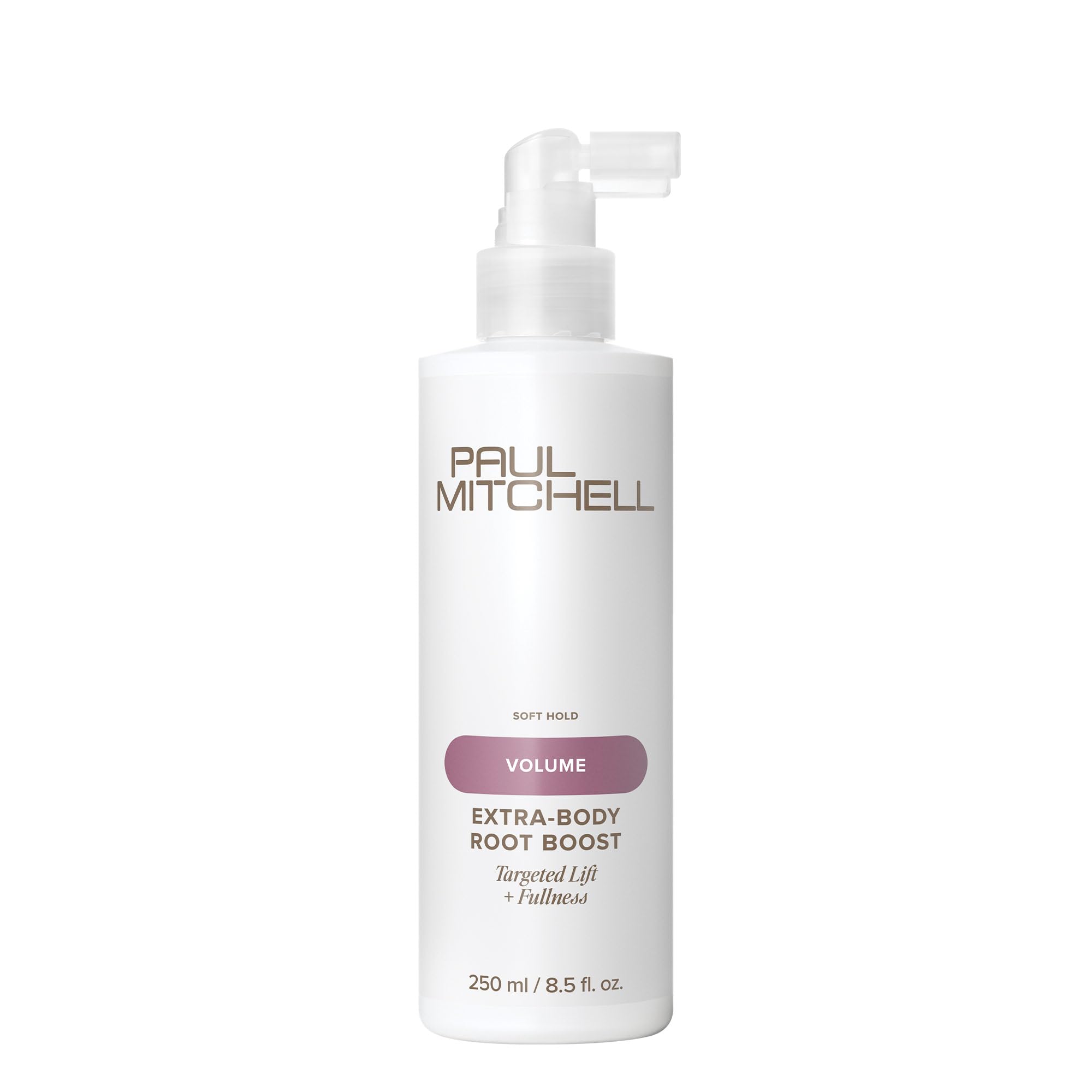 Paul Mitchell front packaging showing product and volume benefit