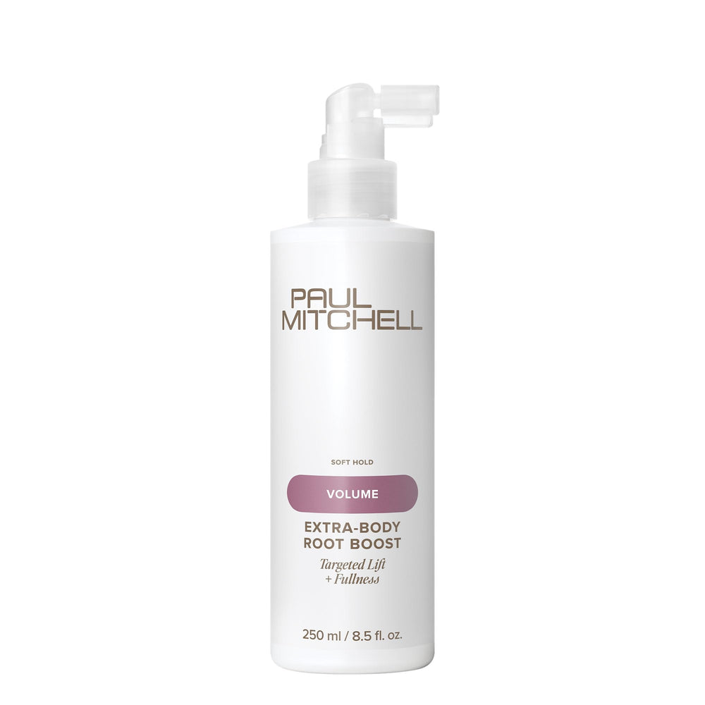 Paul Mitchell front packaging showing product and volume benefit