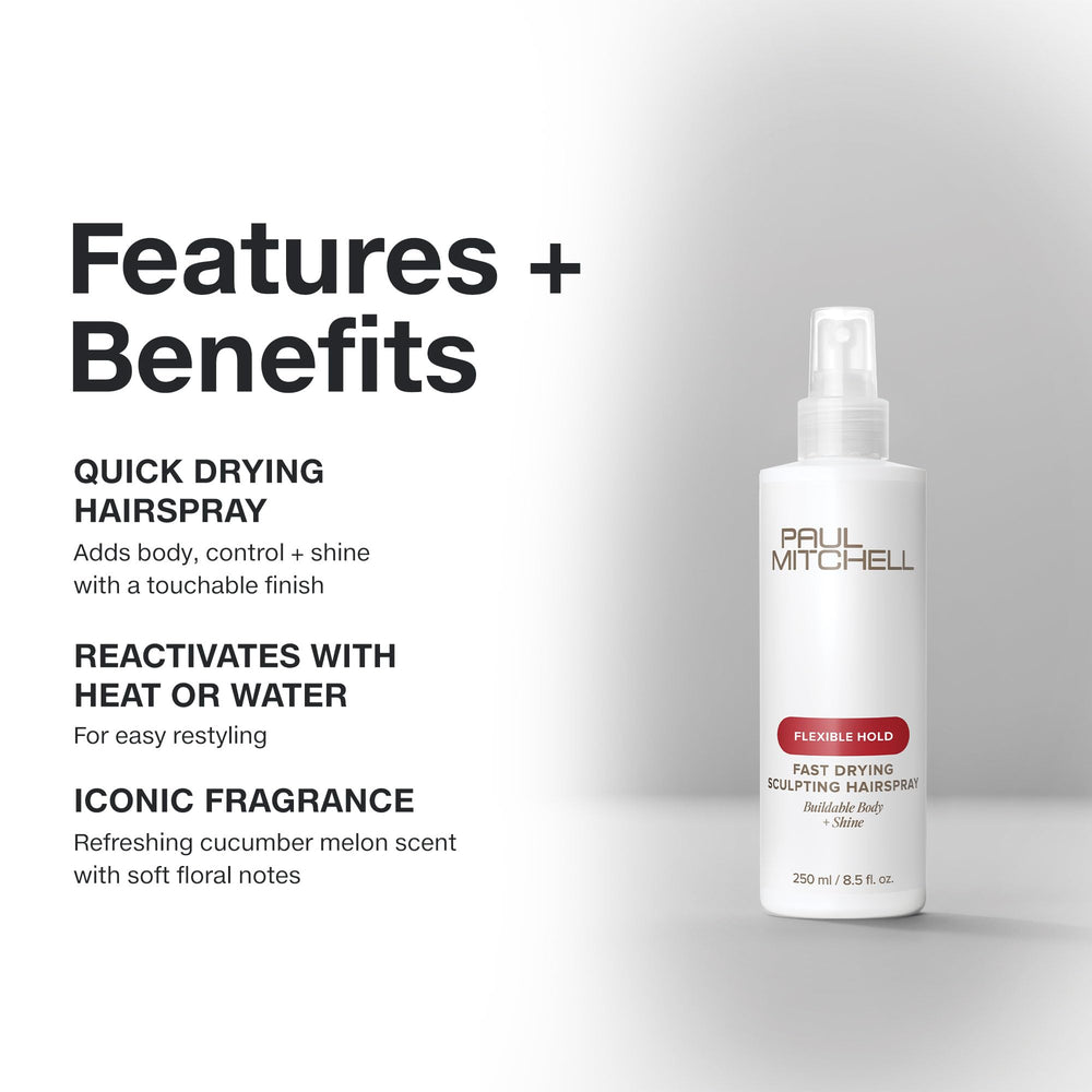 Paul Mitchell fine mist texture demonstrating buildable body