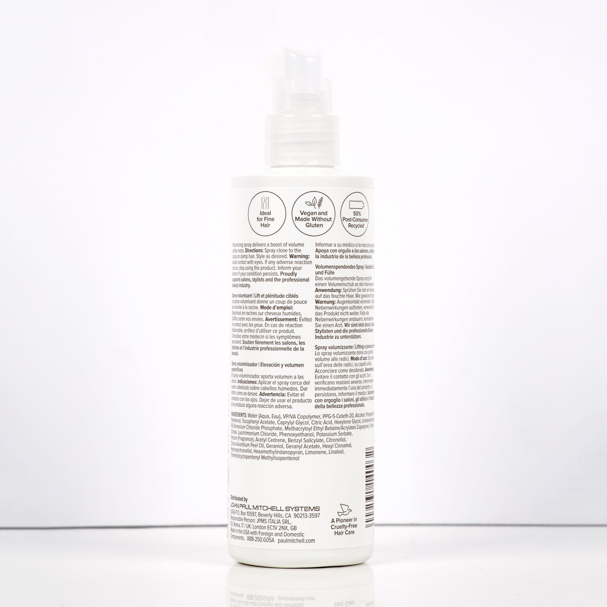 Lifestyle styling scene using Paul Mitchell for salon-quality volume