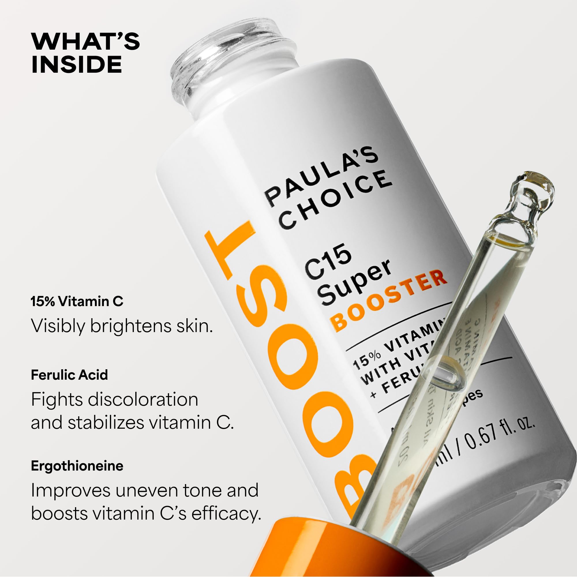Paula's Choice bottle on bathroom shelf suggesting daily routine convenience