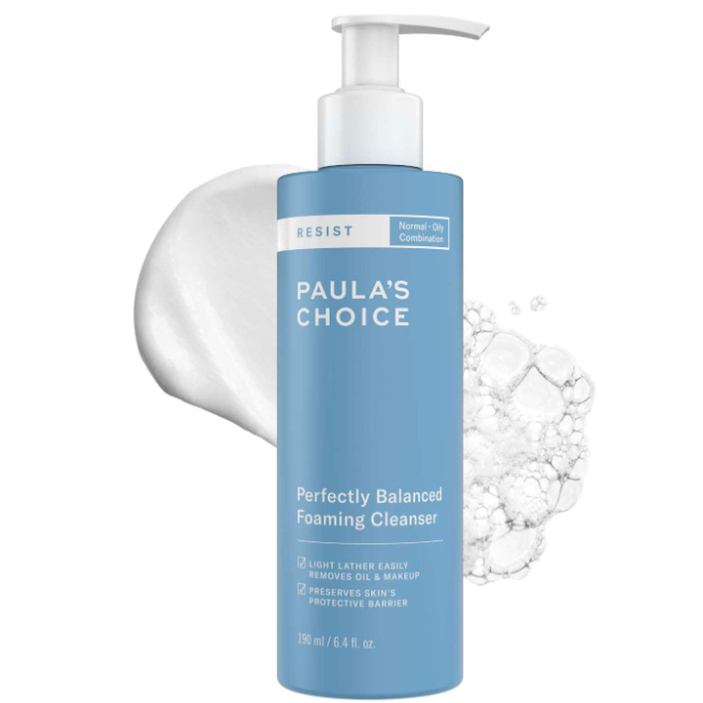 Paula's Choice front bottle showing product and purpose for daily cleansing