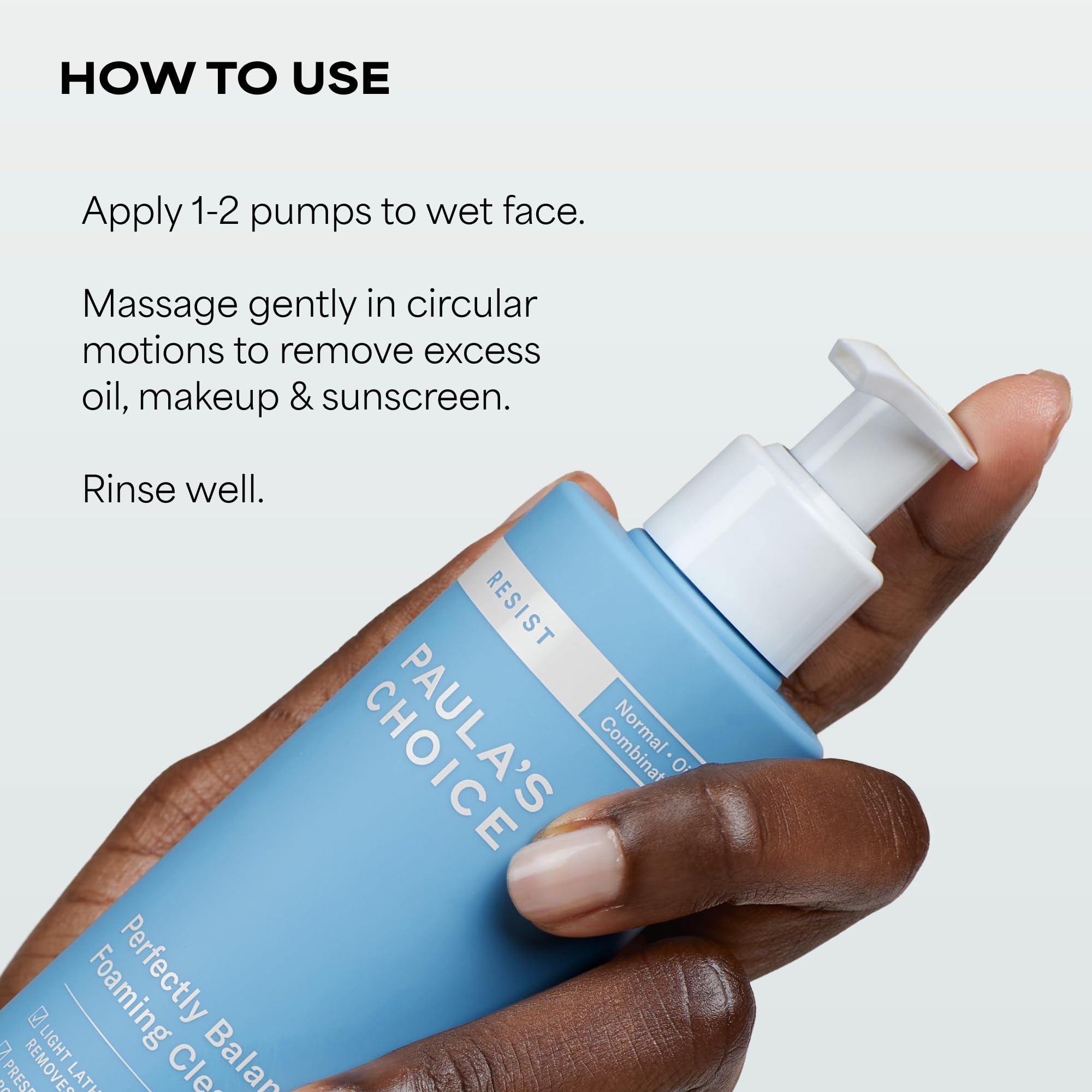 Paula's Choice ingredients label highlighting hyaluronic acid and aloe