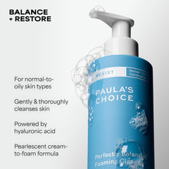 Paula's Choice pump dispensing cleanser for easy hygienic use