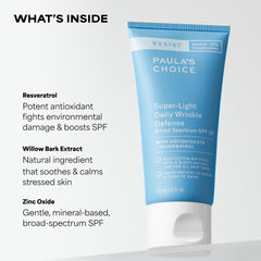 Paula's Choice texture swatch highlighting lightweight, matte finish