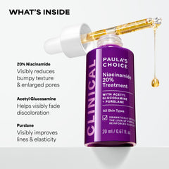 Paula's Choice hand applying serum to skin for smoother, refined pores
