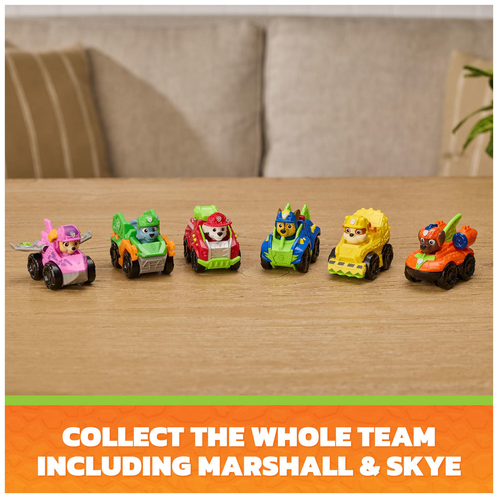 PAW Patrol Skye racer top view demonstrating compact portable size