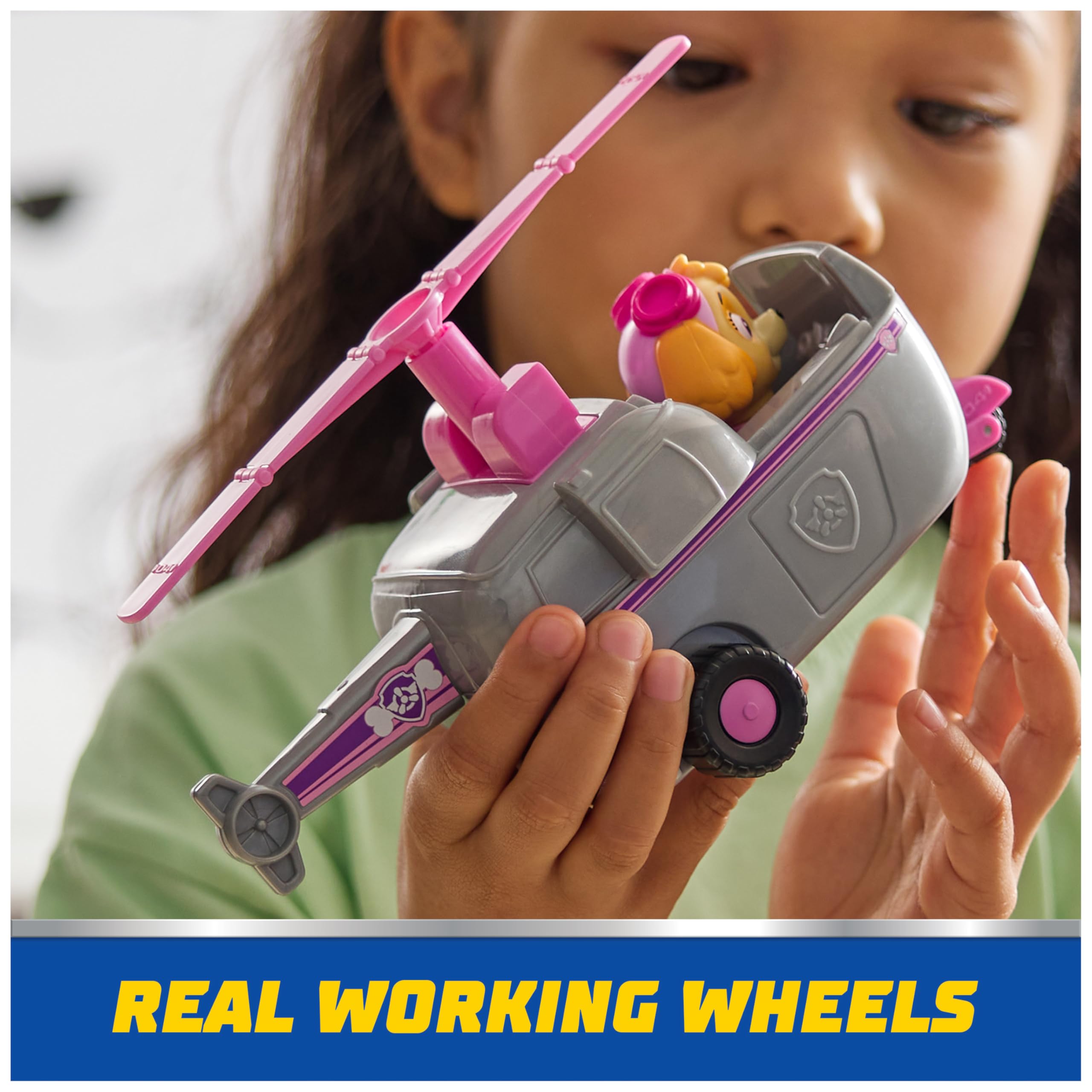 Paw Patrol packaging and contents showing included vehicle and figure