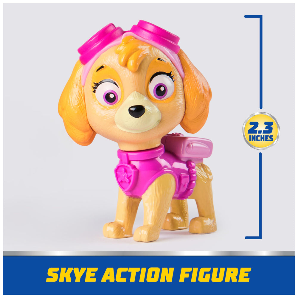 Paw Patrol size comparison in child hands illustrating easy grip