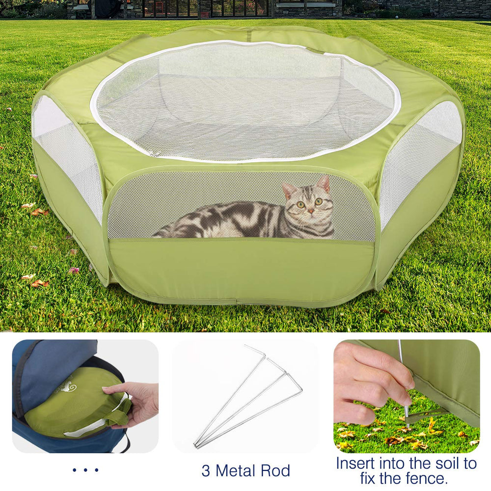 Pawaboo folded pop-up frame demonstrating quick setup and takedown benefit