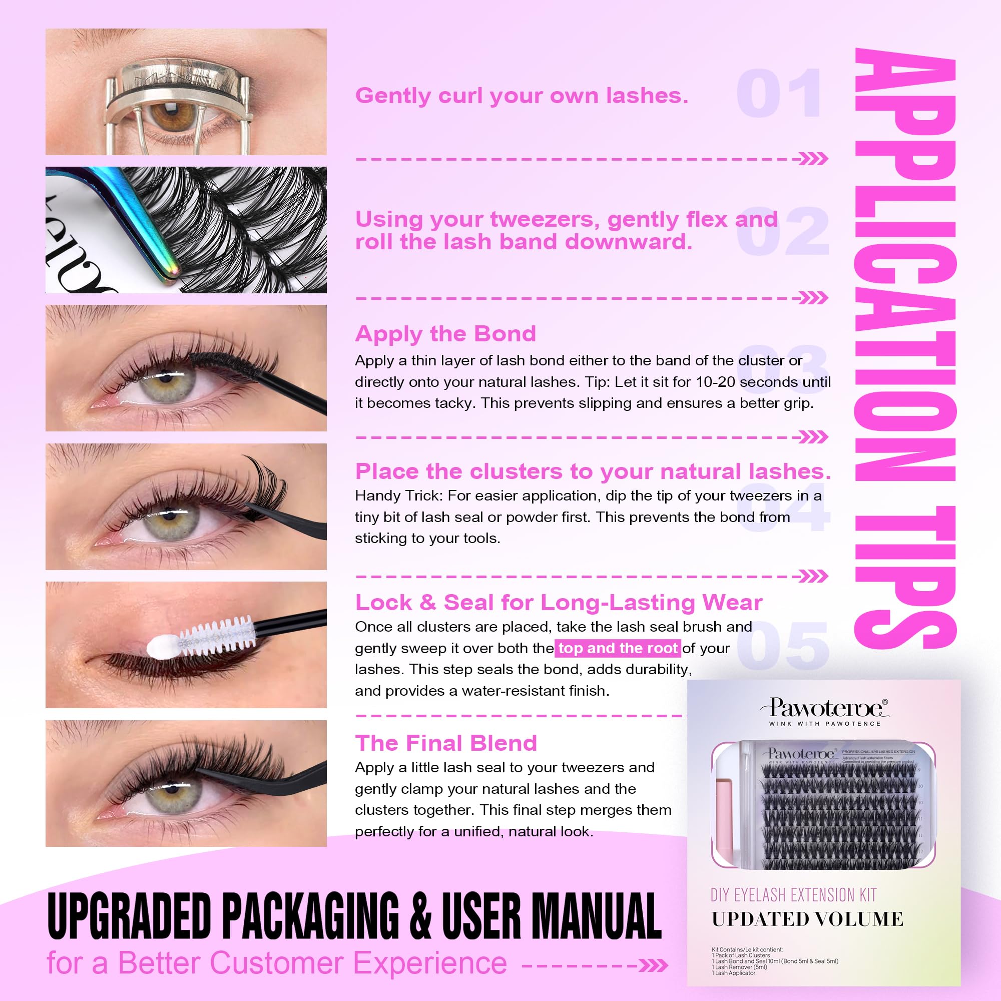 Pawotence lifestyle image of evening makeup with fuller lashes enhancing overall look