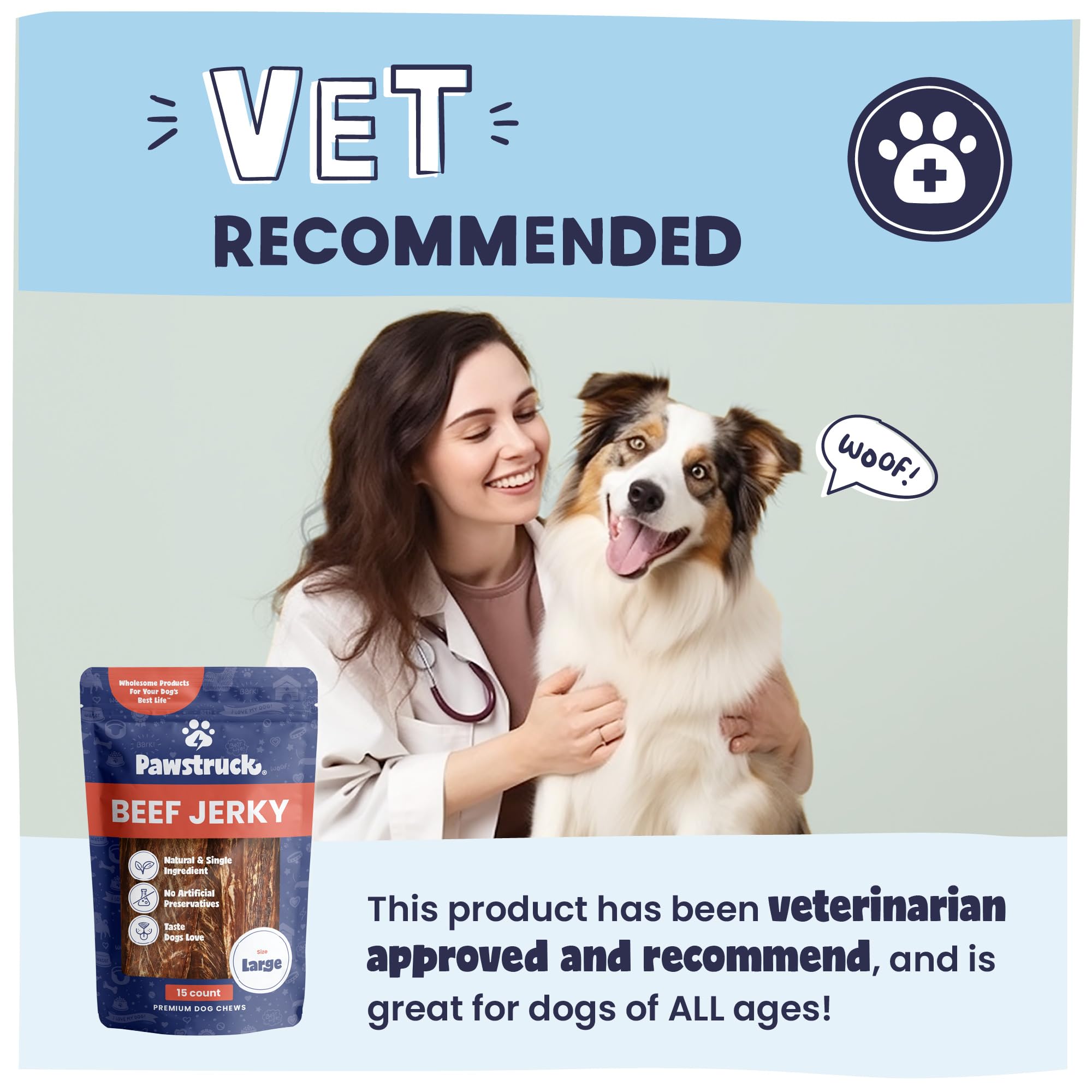 Pawstruck chew cleaning teeth demonstrating dental care benefit