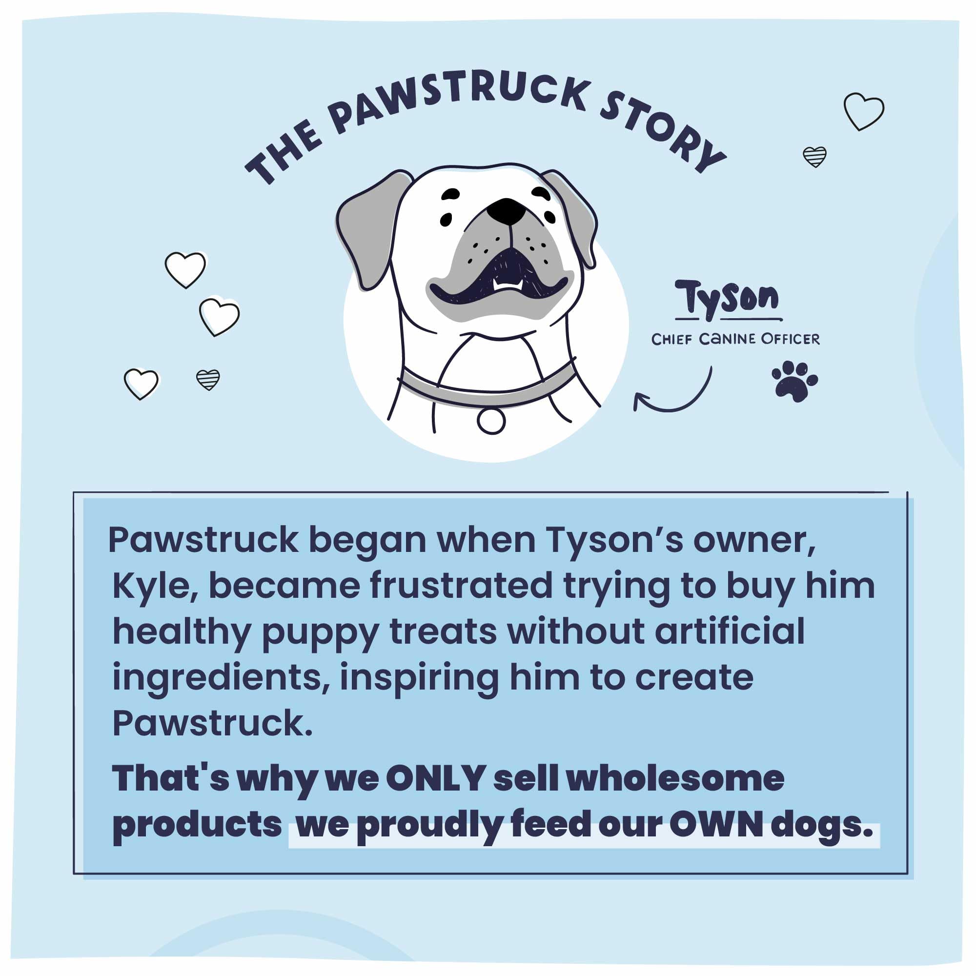Pawstruck packaging seal and scoop showing freshness and portion control