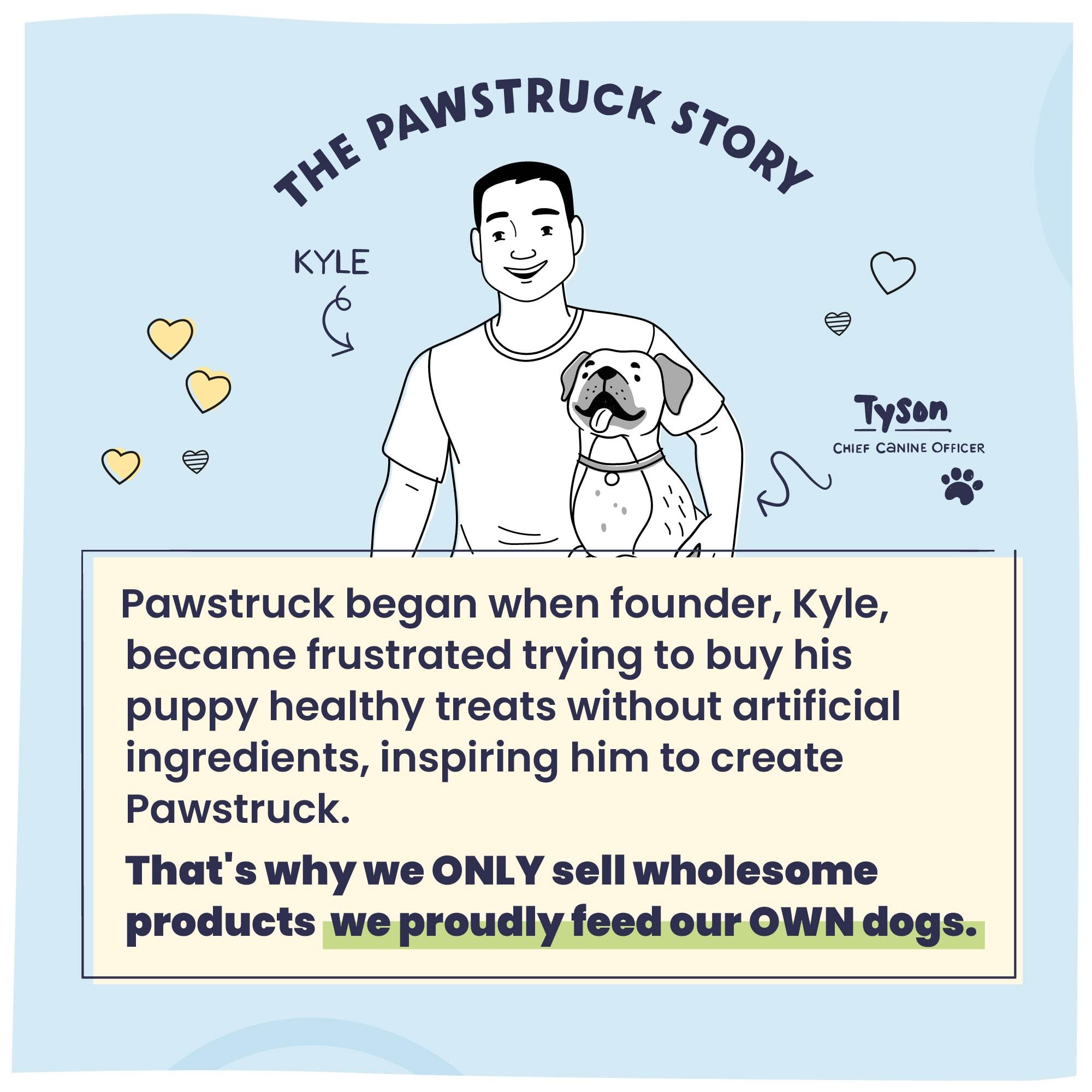 Pawstruck storage view showing resealable pack for freshness