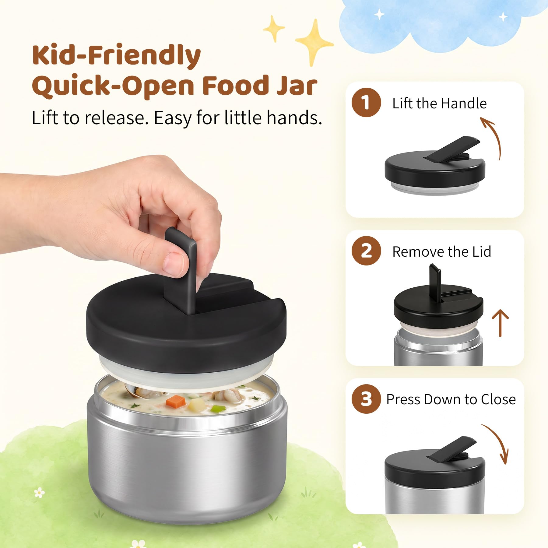 Pawtong bento open showing four compartments enabling organized balanced meals