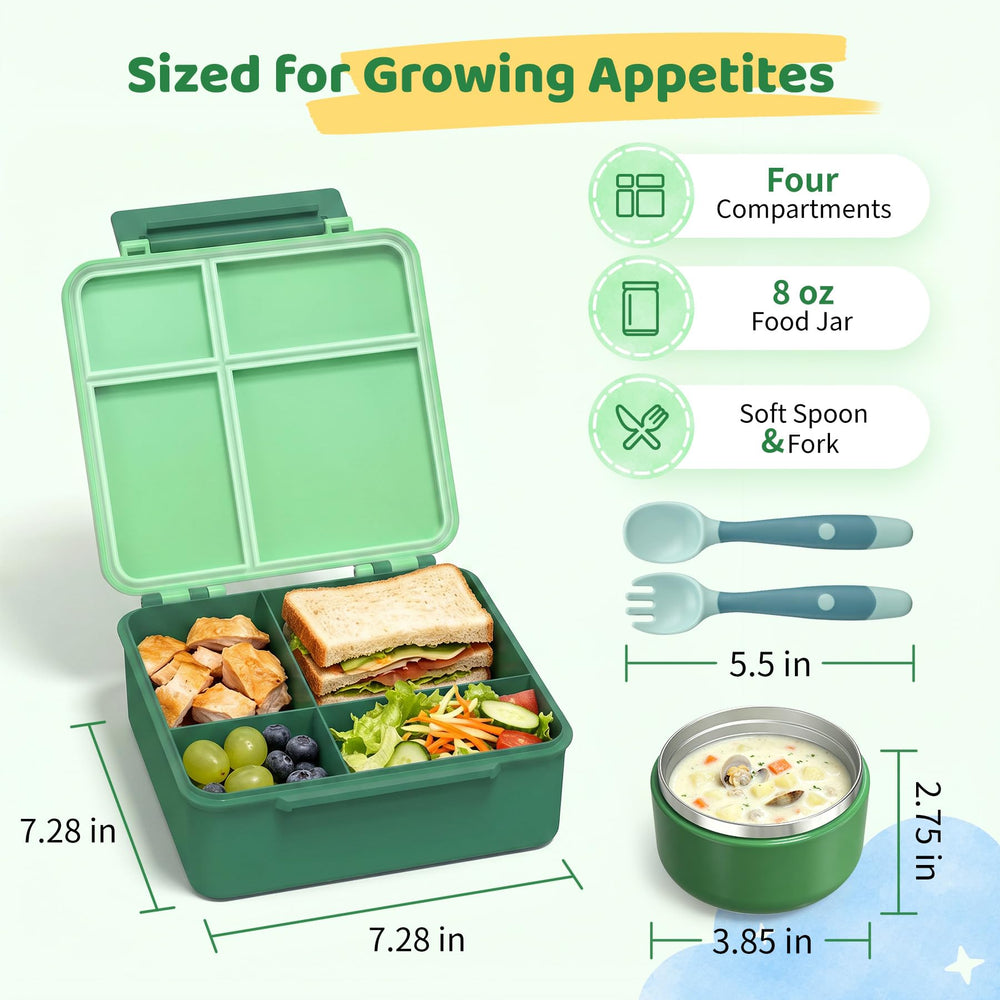 Pawtong bento set packed in a school backpack showing child-friendly use and convenience