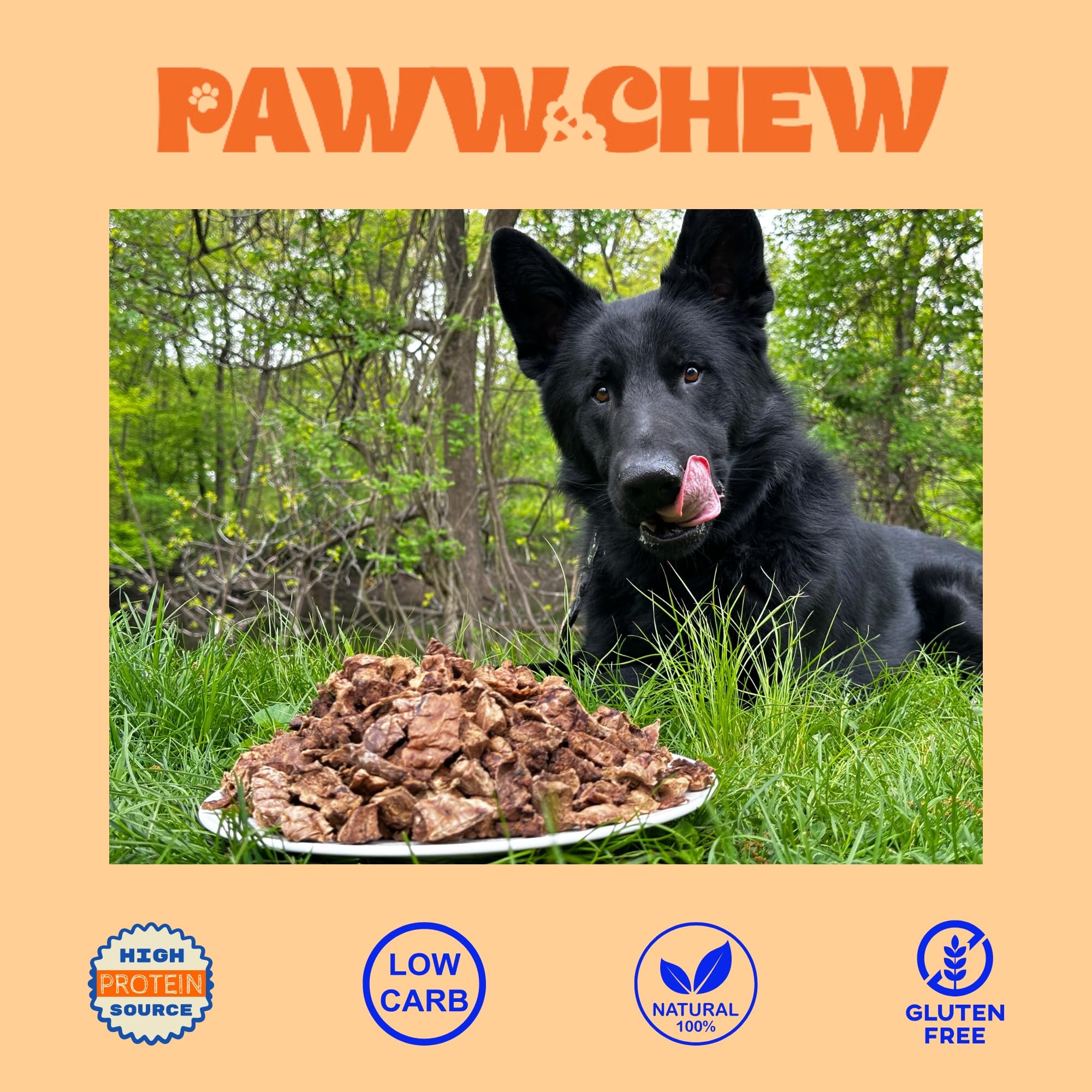 PAWW CHEW used as a training reward showing dog engagement benefit