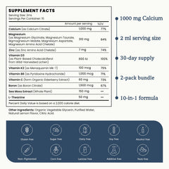PAYAOCZ label close-up listing minerals and vitamins for transparency