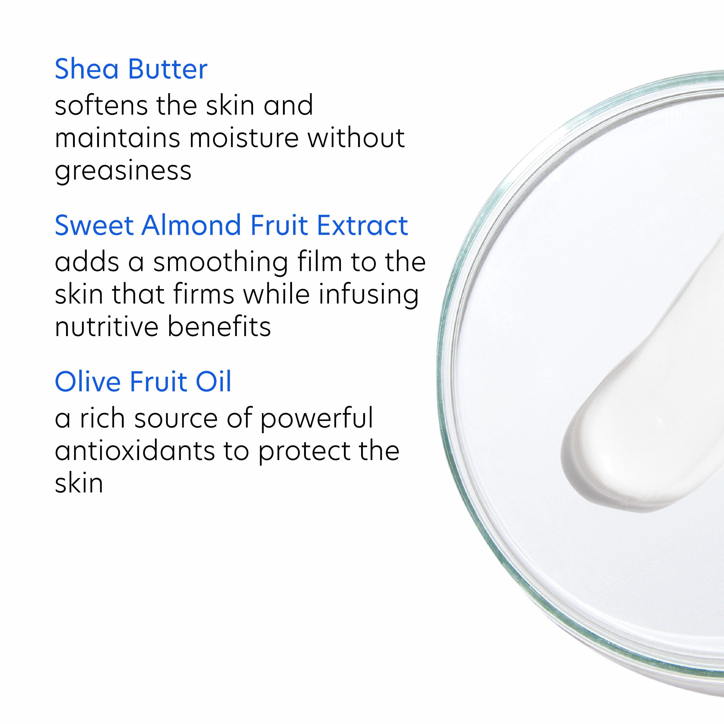 PCA SKIN before and after skin close-up, highlights improved smoothness and suppleness