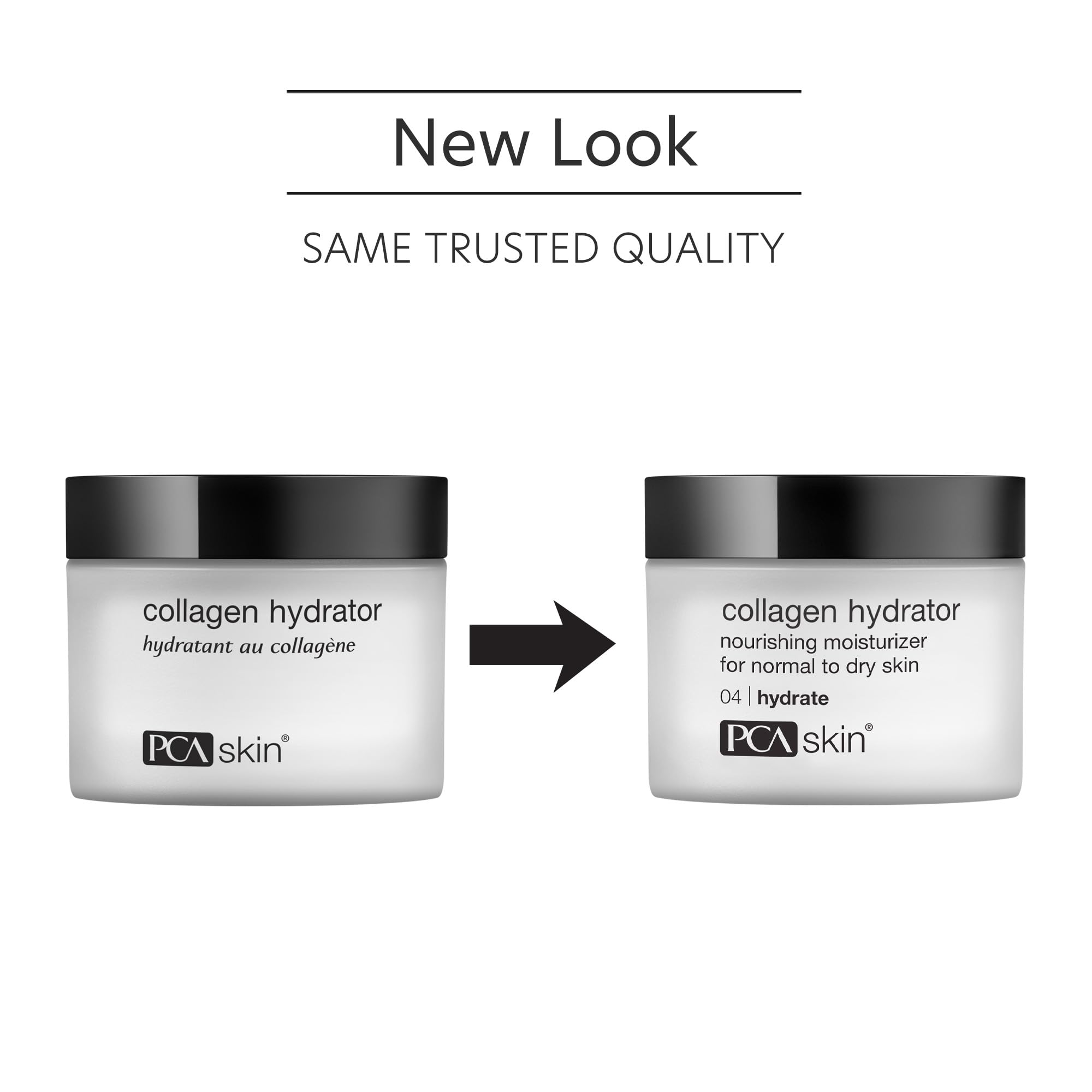 PCA SKIN jar open revealing creamy texture, shows rich hydration feel