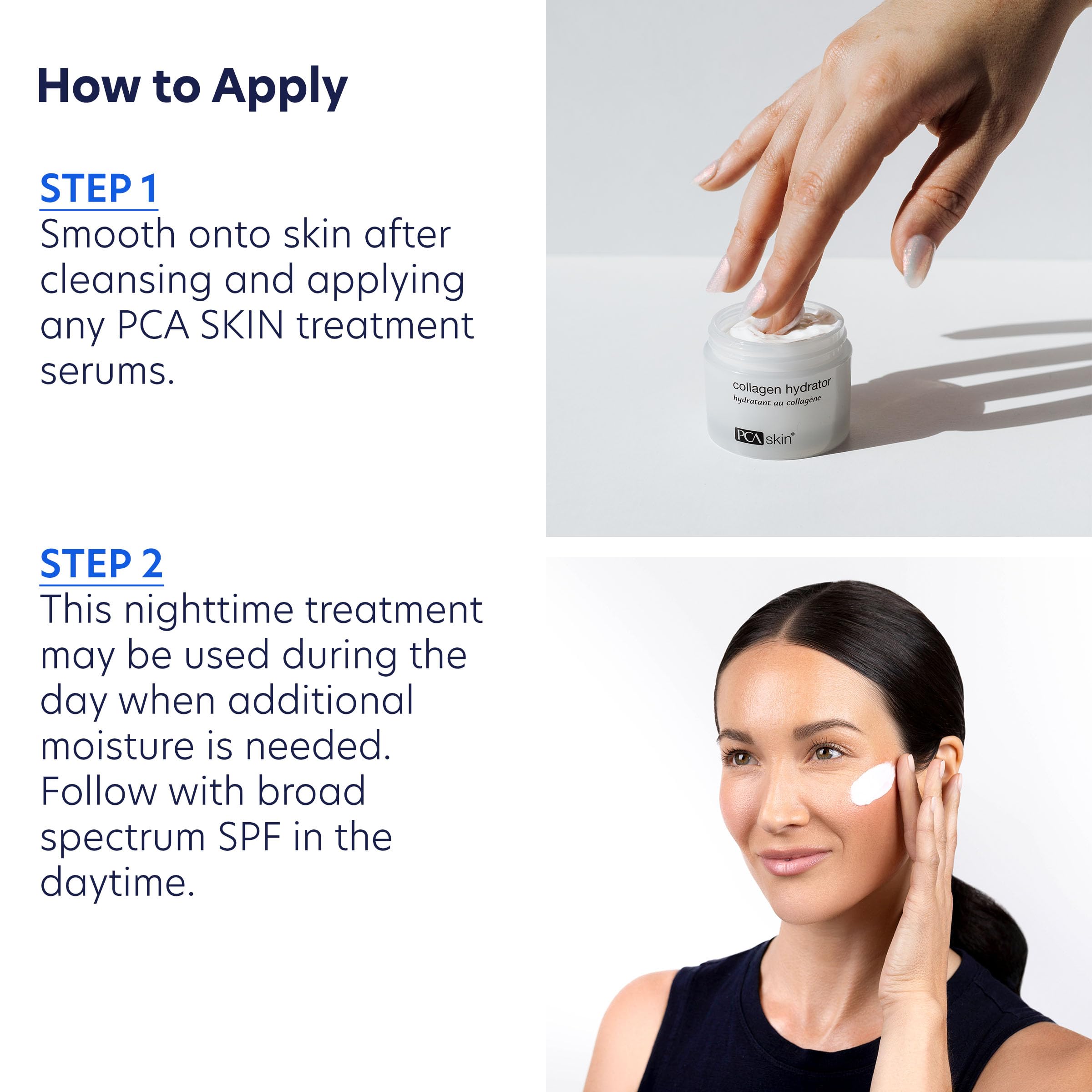 PCA SKIN label close-up with ingredient list visible, promotes informed product choice