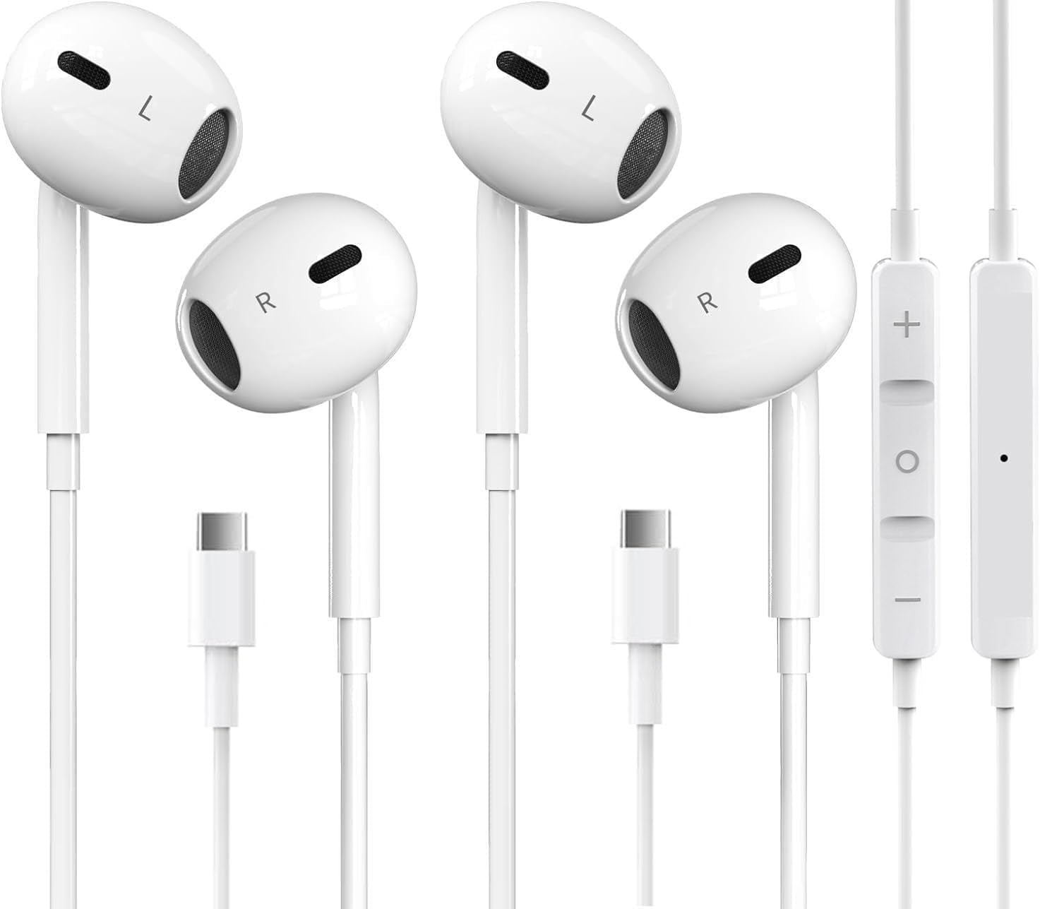 Pcwfbzf front packaging showing earbuds and 2-pack convenience, clear product identification