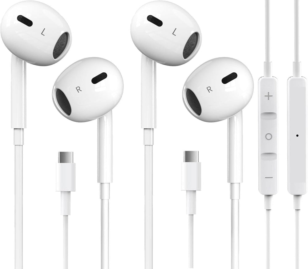 Pcwfbzf front packaging showing earbuds and 2-pack convenience, clear product identification