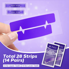 Pdoo strip applied on teeth in use demonstrating secure, comfortable fit