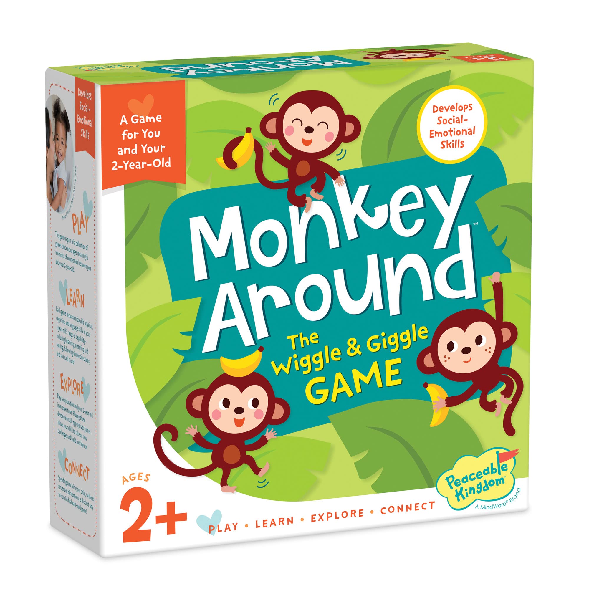 Peaceable Kingdom front packaging showing game title and toddler friendly design for quick setup
