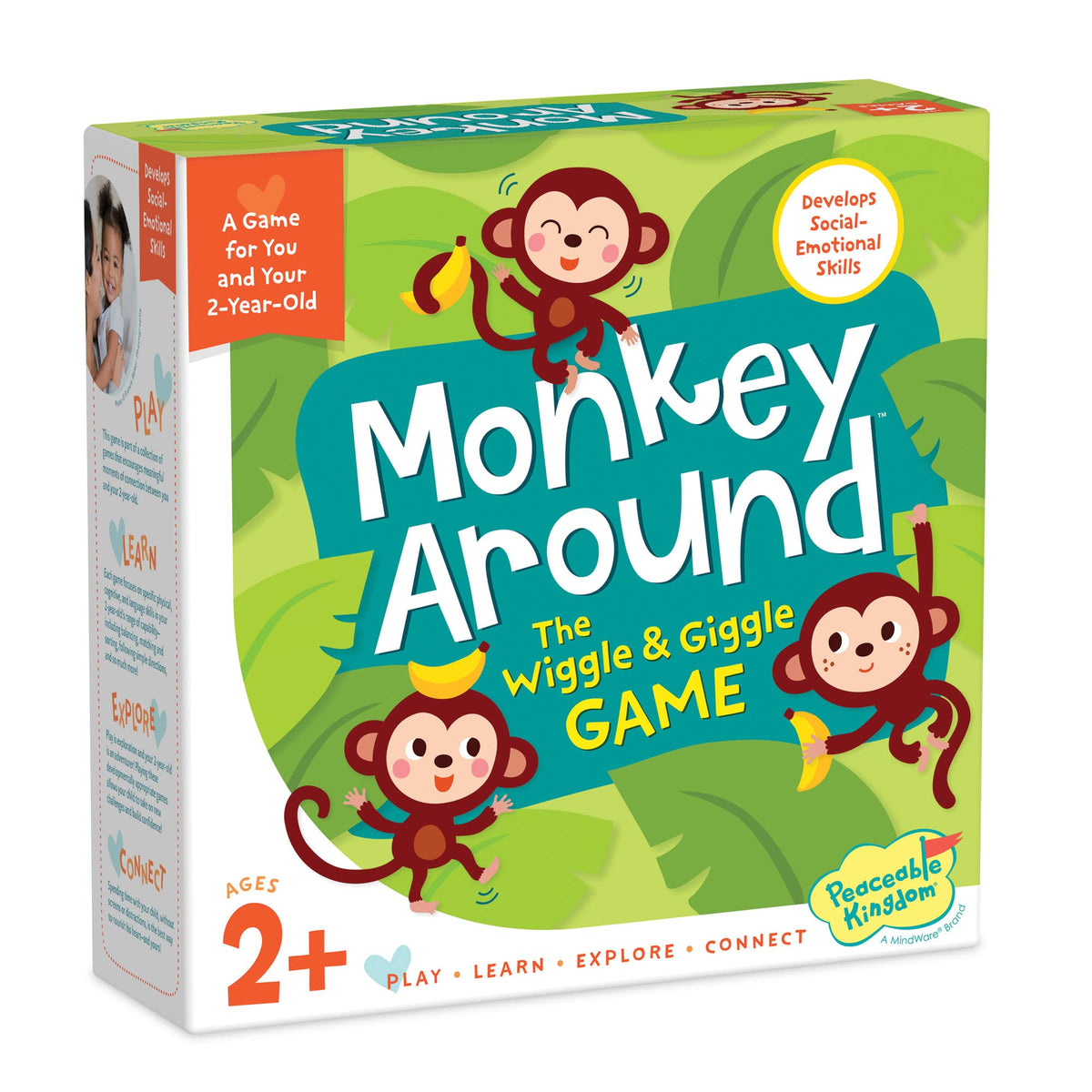 Peaceable Kingdom front packaging showing game title and toddler friendly design for quick setup