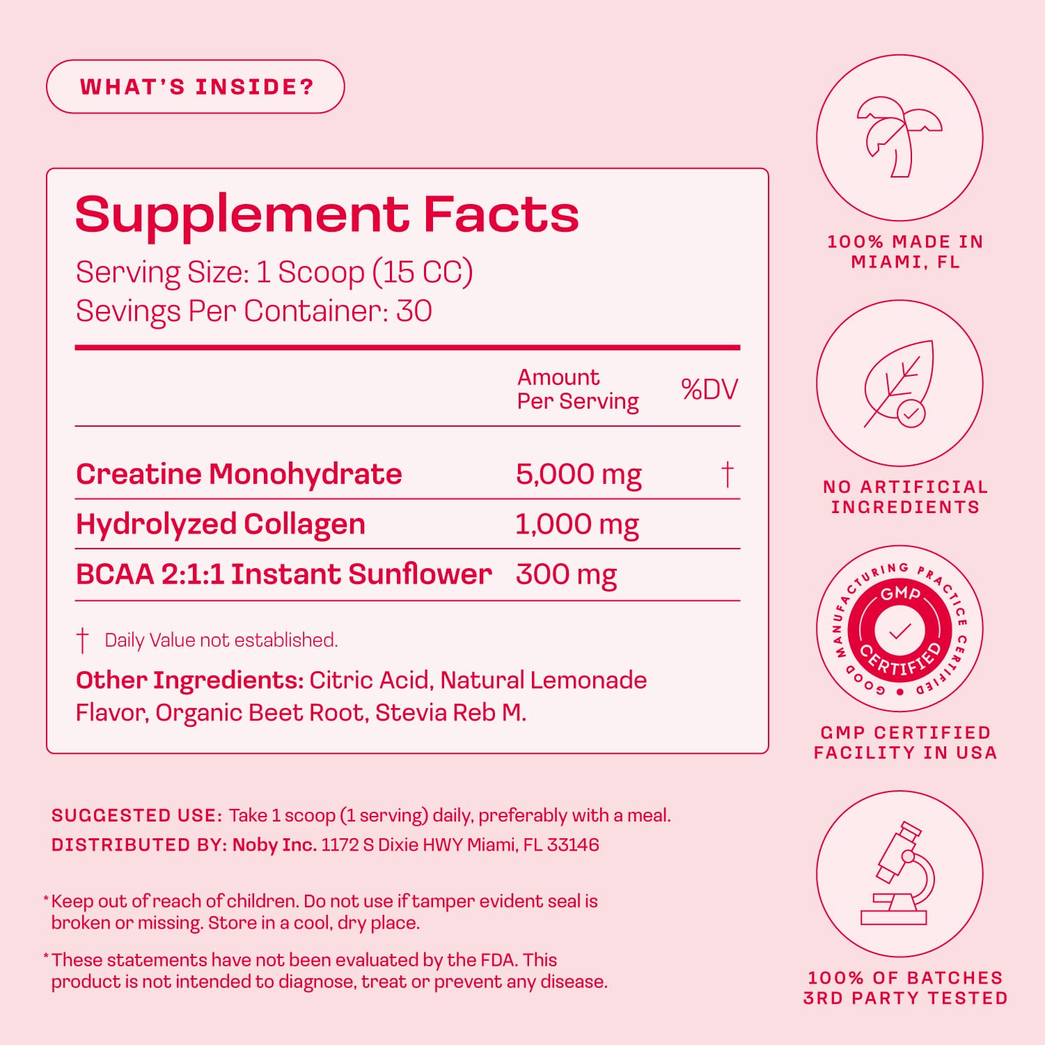 Peach Perfect tub beside ruler for 30 servings size and portion control benefit