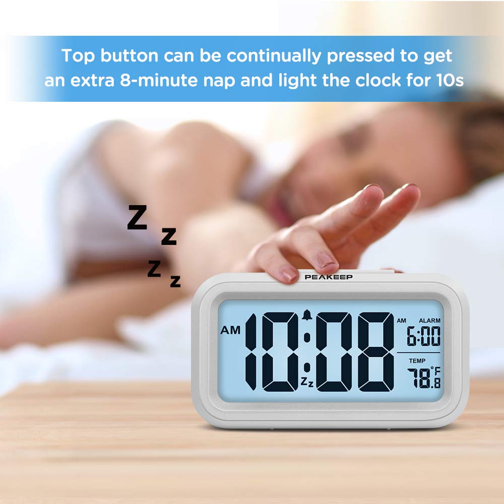 Peakeep nightlight on low setting with soft glow for comfortable nighttime viewing