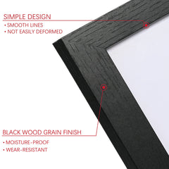 PEALSN frame back view showing sturdy MDF backing and hanging hardware for secure mounting