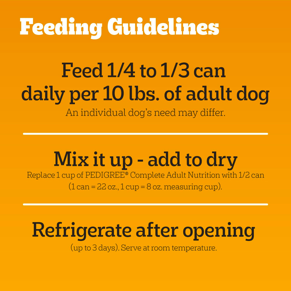 Pedigree ingredient focus showing quality animal protein for muscle support