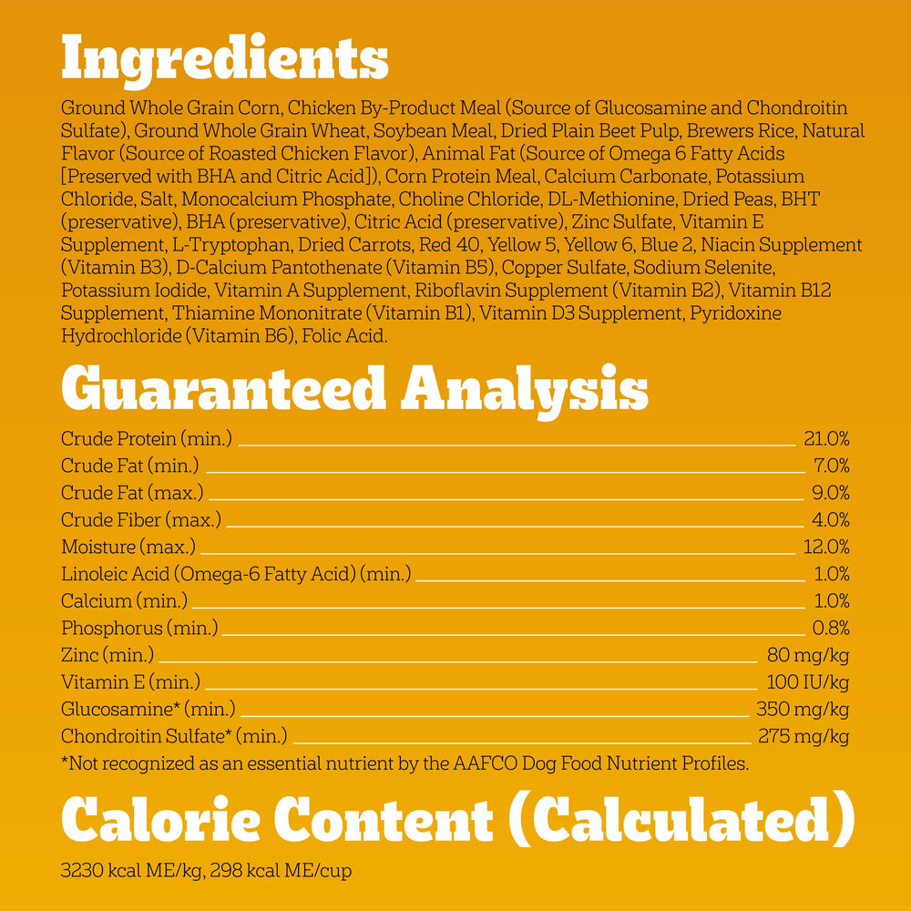 Pedigree coated kibble omega6 detail showing skin and coat nourishment