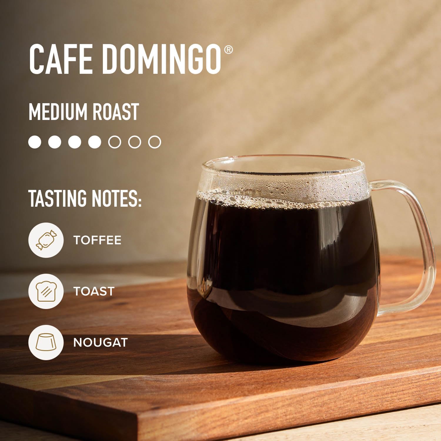 Peet's detailed packaging label showing roast notes and origin information