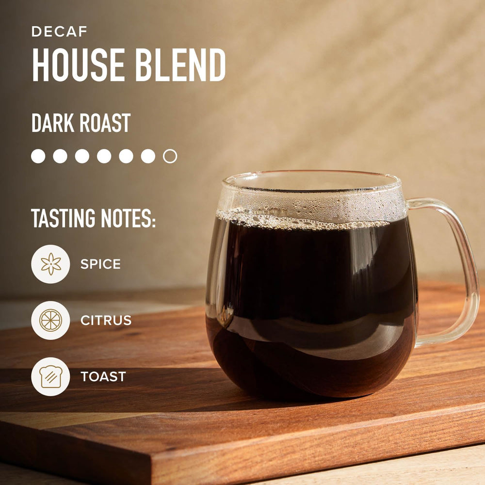 Peet's K-Cup top label clearly marked decaf for easy identification