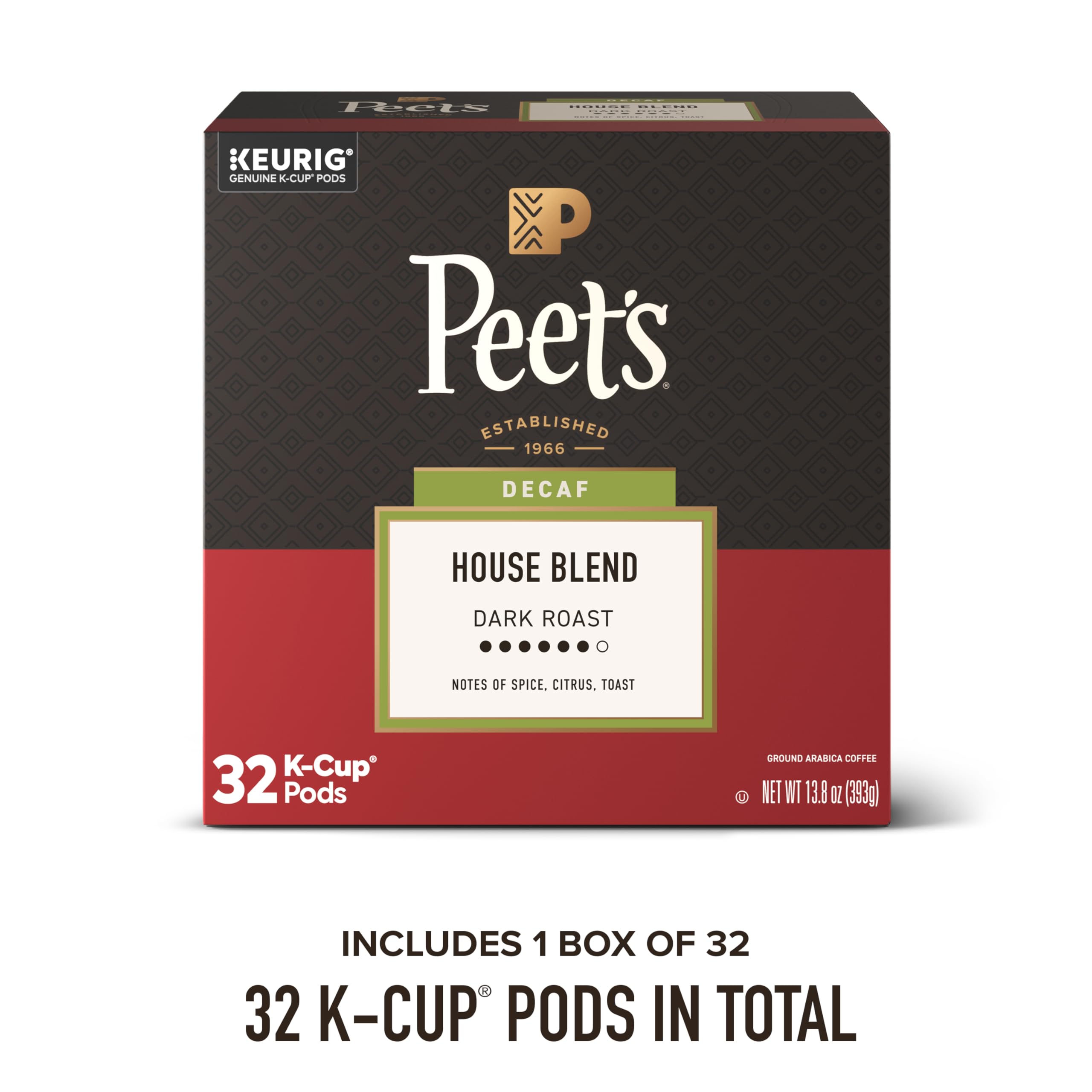 Peet's pod top seal detail showing foil lid and freshness preservation benefit