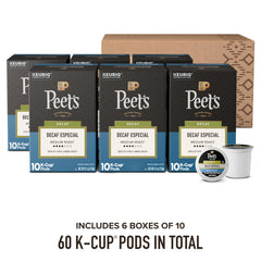 Peet's pod in hand demonstrating size and convenience for single-serve benefit