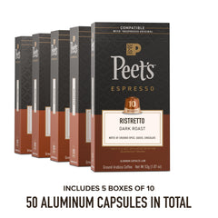 Peet's sealed capsule top detail showing airtight seal and freshness preservation benefit