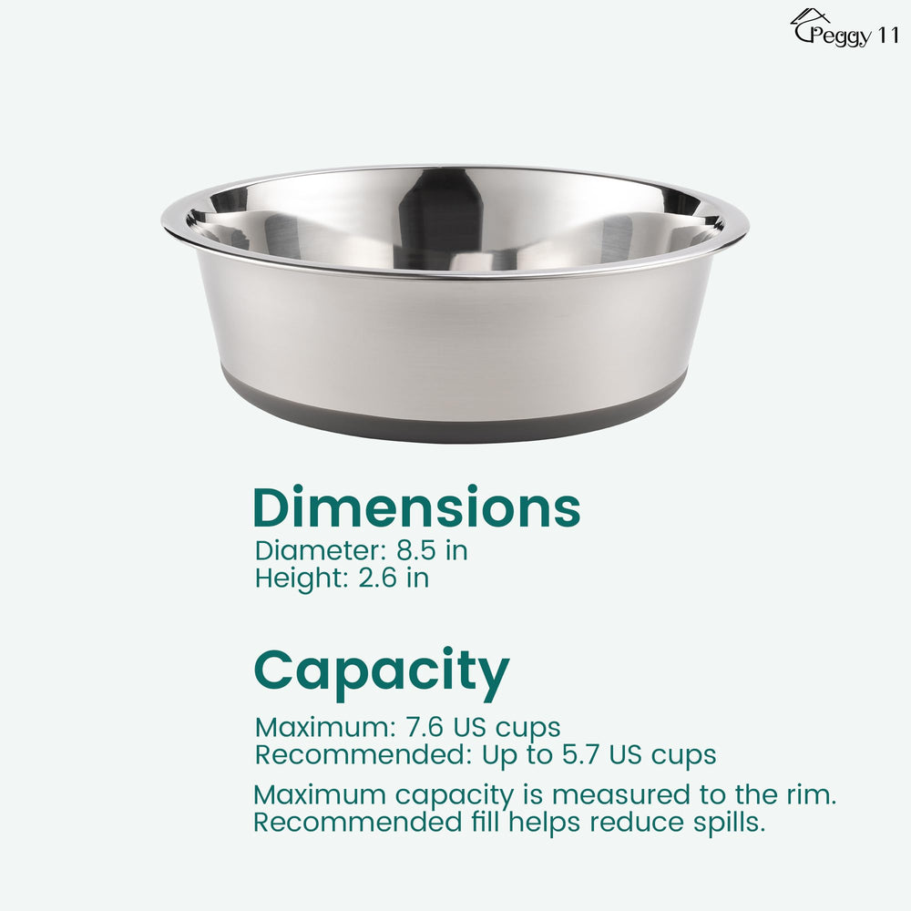 PEGGY11 in-use scene with dog eating to show stable feeding and reduced bowl movement