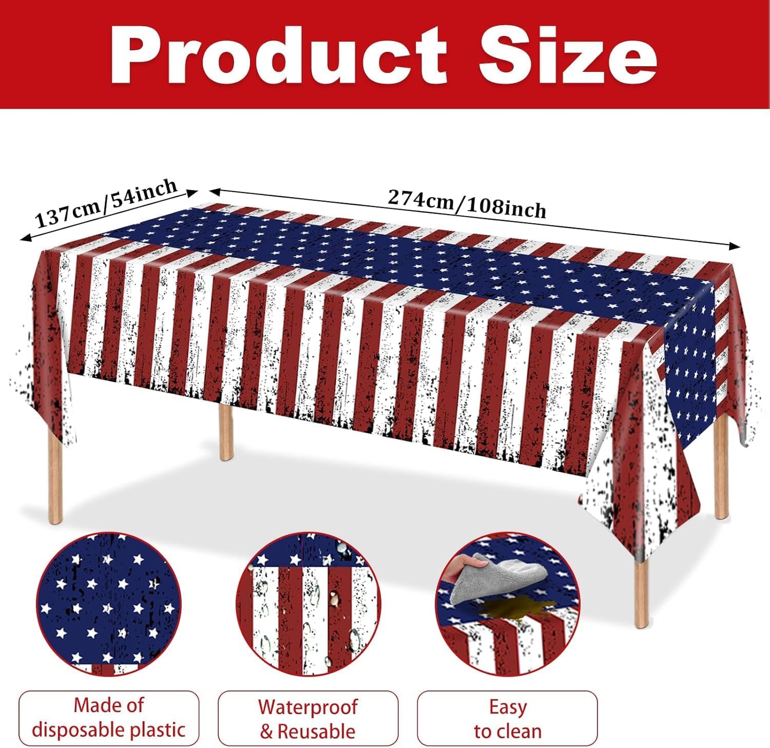 Peiking stacked napkins with vintage flag pattern offering absorbent cleanup