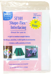 Pellon front packaging showing 60 inch white cotton interfacing for crisp garment support